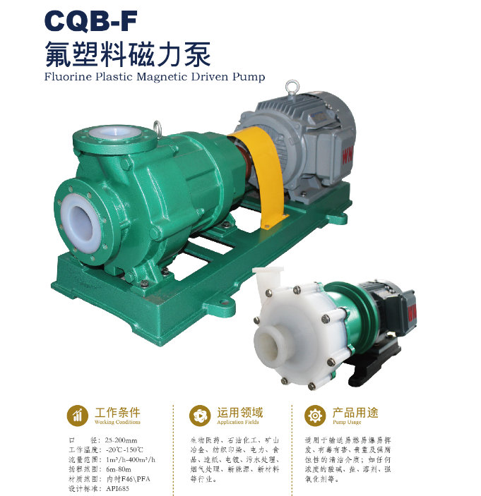 CQB-F氟塑料磁力泵